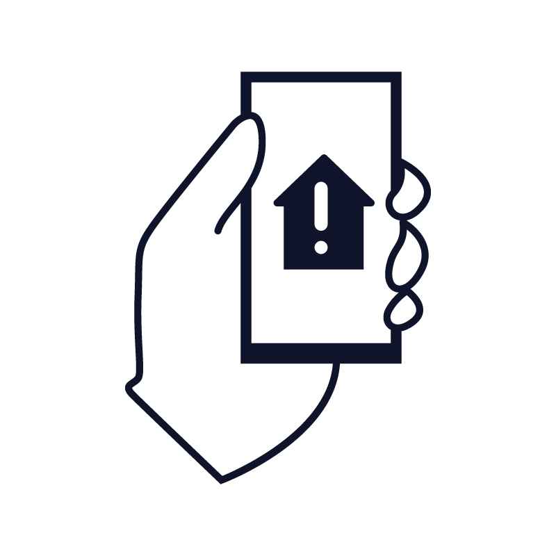 Smart Homes Blue Icon
